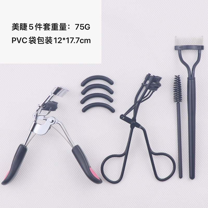 Fábrica de belleza traje de pestañas dispositivo auxiliar de pestañas peine de acero cepillo de pestañas falsas para transfronterizo rizador de pestañas traje