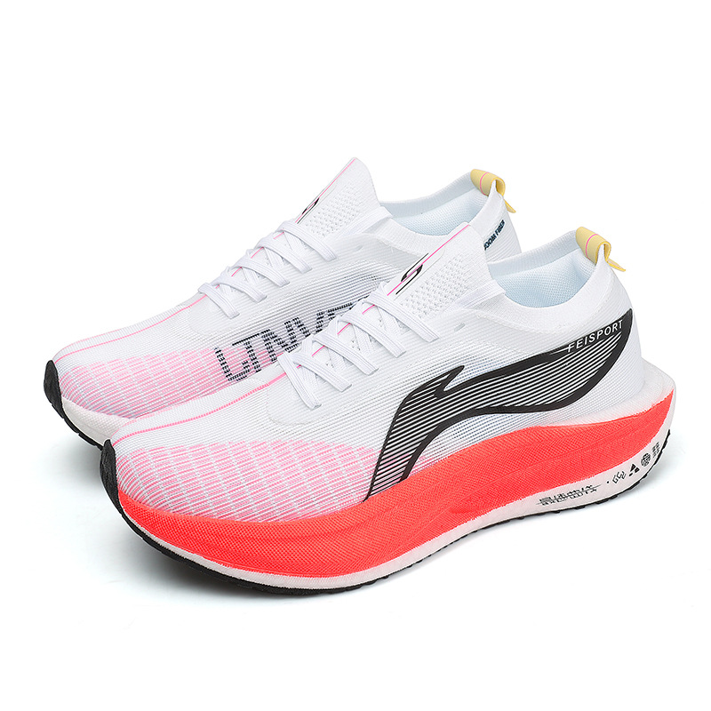 Zapatillas para correr Feidian 5E 2025 nuevas zapatillas para correr de entrenamiento deportivo zapatos de carreras de tablero de carbono de alta elasticidad con absorción de impactos para hombres