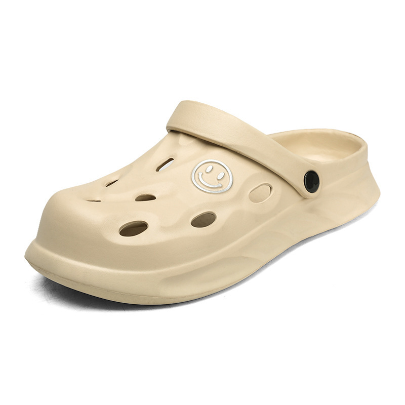 Moda de verano para parejas zapatos de agujero transfronterizos EVA de alta elasticidad, zapatillas de playa para dos exteriores