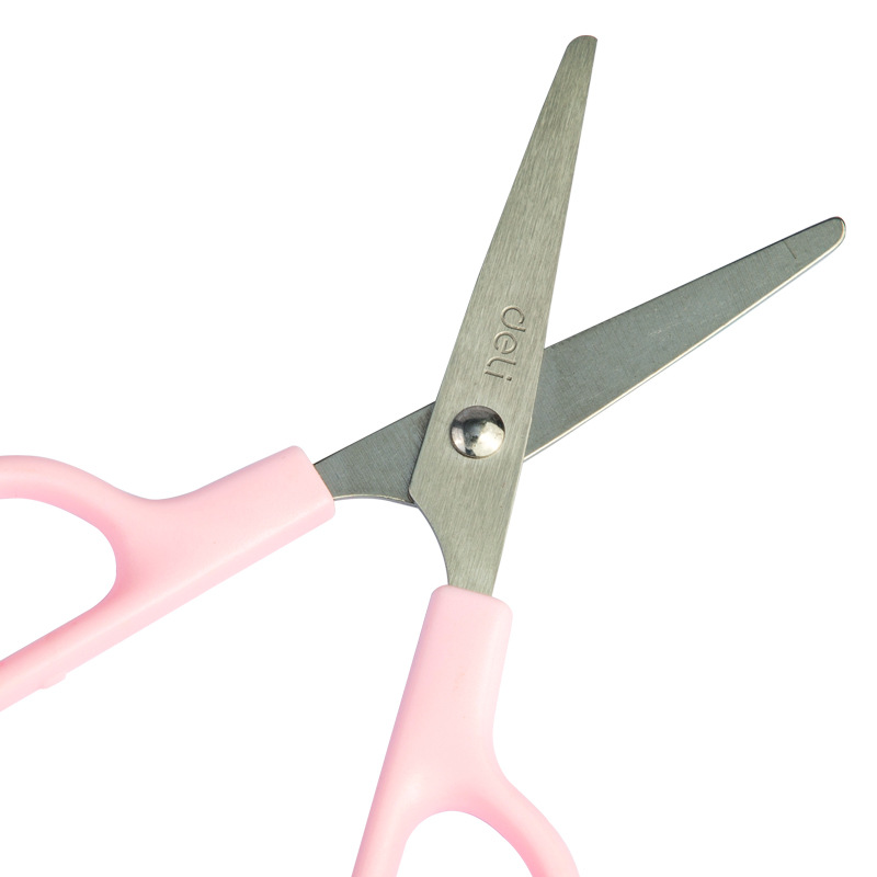 Deli 6021 Student Scissors (Pink/Blue)