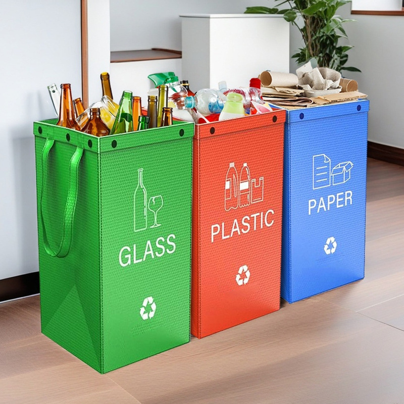 Waterproof Garbage Sorting Bag Hotel Property Home Trash Can Plastic Storage Bag Handbag Large Pp Woven Bag