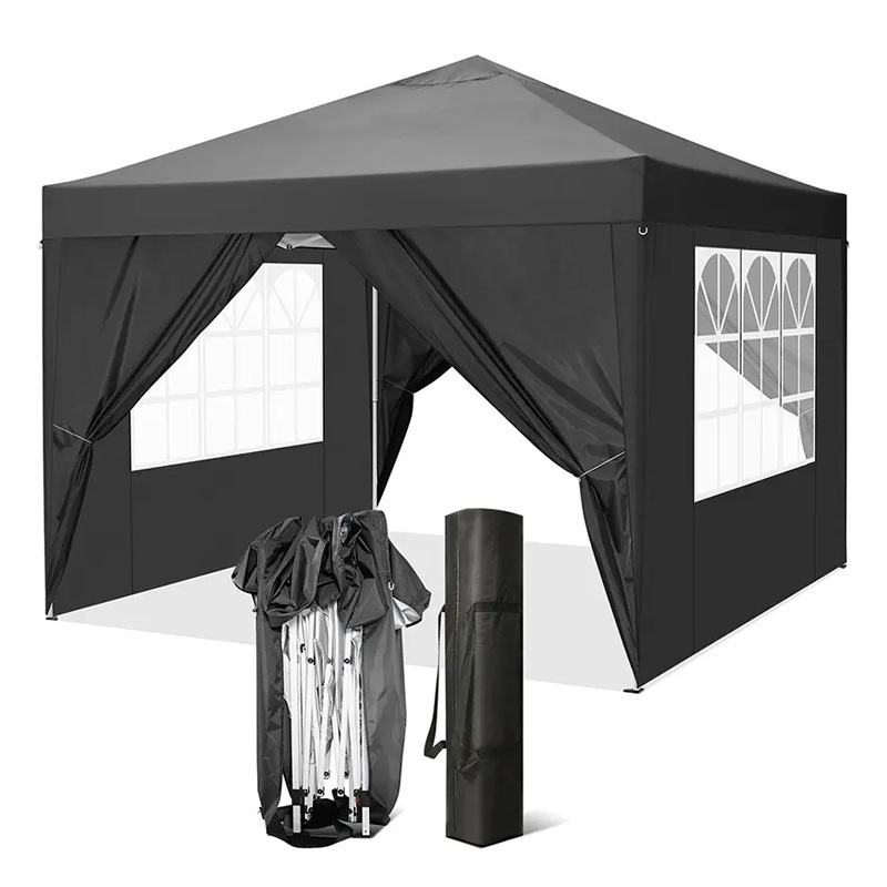 3*3 carpa negra (incluida la tela de cuatro lados)