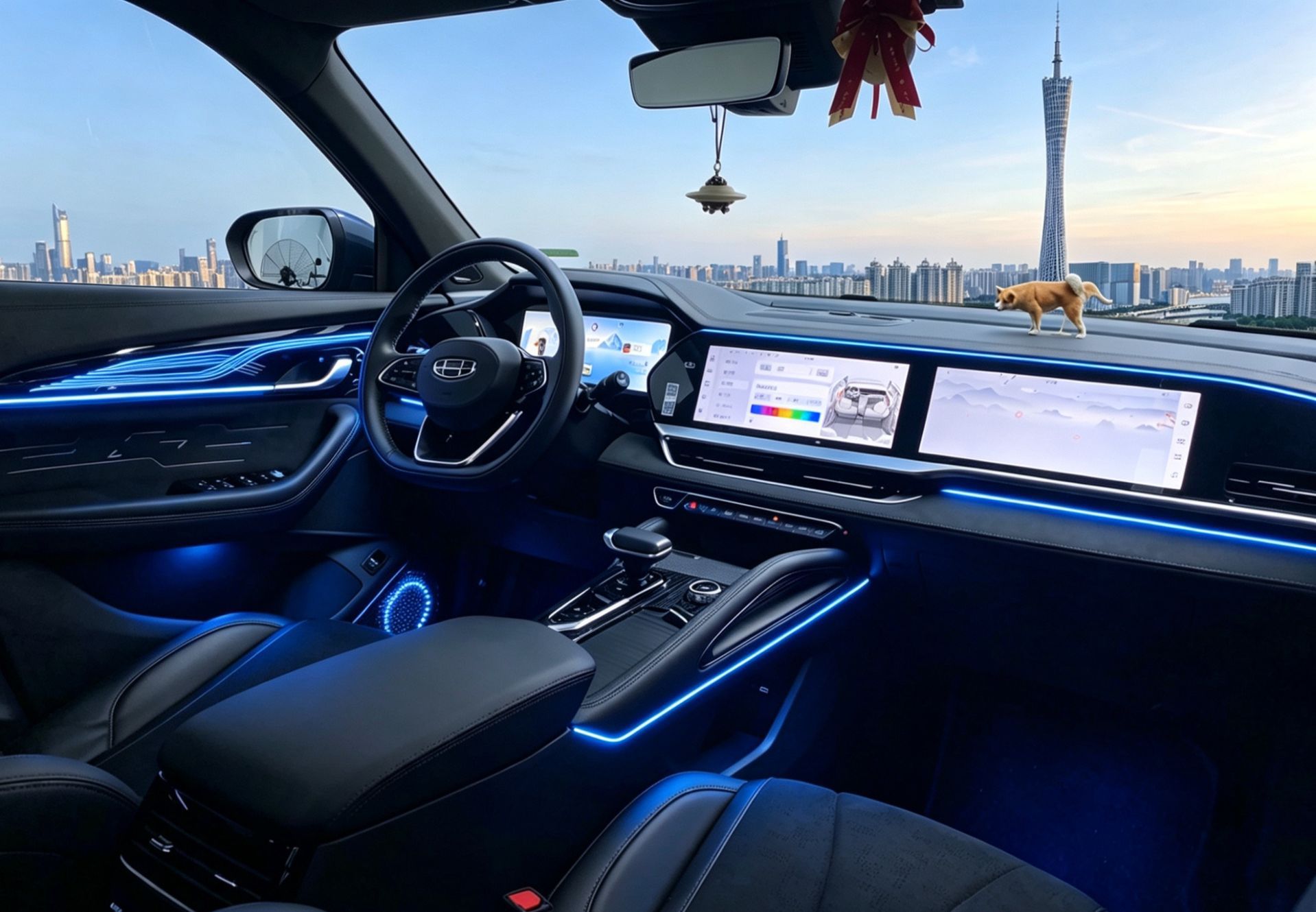 Geely ambient lighting: Xingrui, Xingyue L, Emgrand, Binyue, Boyue L, Binyue COOL, Borui, Haoyue L, Jiaji, ICON