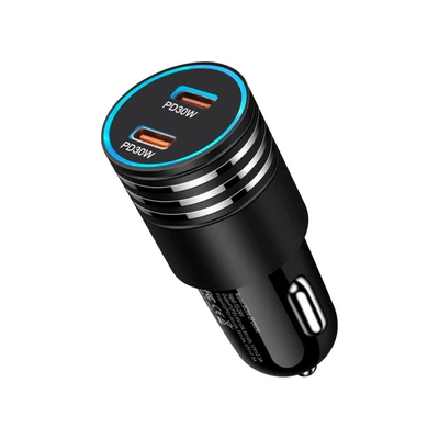 60W double PD car charger Mobil şarj cihazları - 60w-dual-pd-car-charger