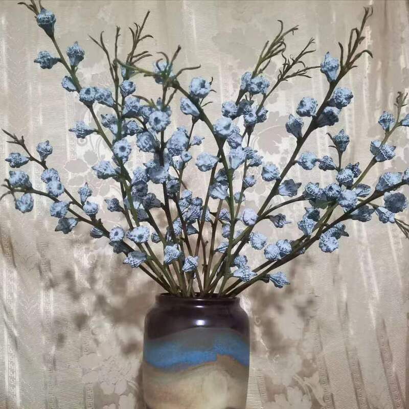 Eucalyptus fruit dried flower bouquet cross fruit button fruit tallow fruit small ginkgo winter mushroom grass real flower factory wholesale