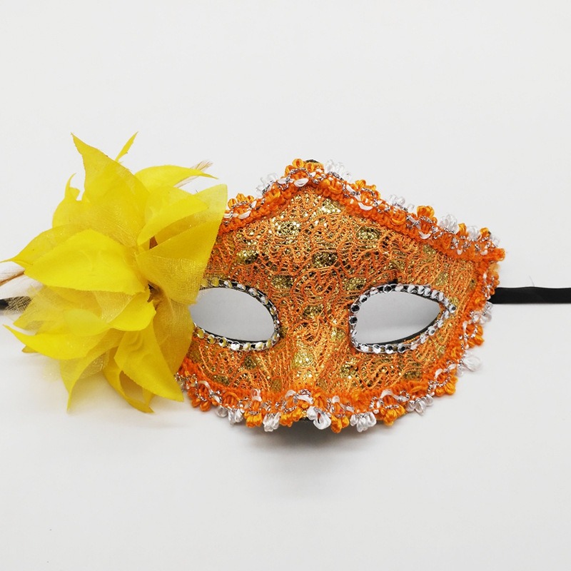 Amazon venta de flores laterales rosas de encaje veneciano máscaras máscaras de mascaras de fiesta