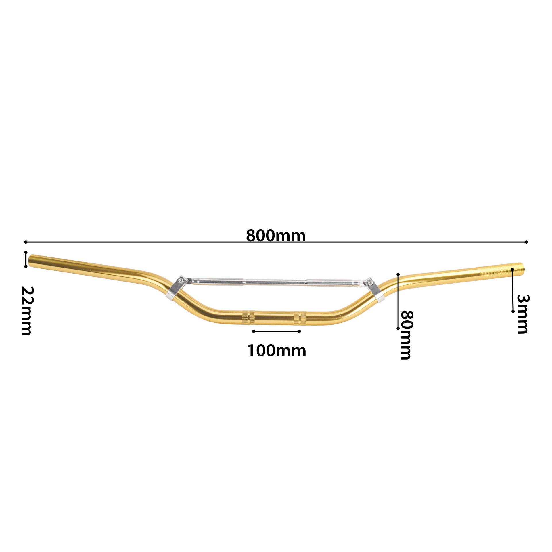 Accesorios de modificación de motocicleta grifo manillar todo terreno manillar manillar motocicleta manillar aleación de aluminio mango Hengyan