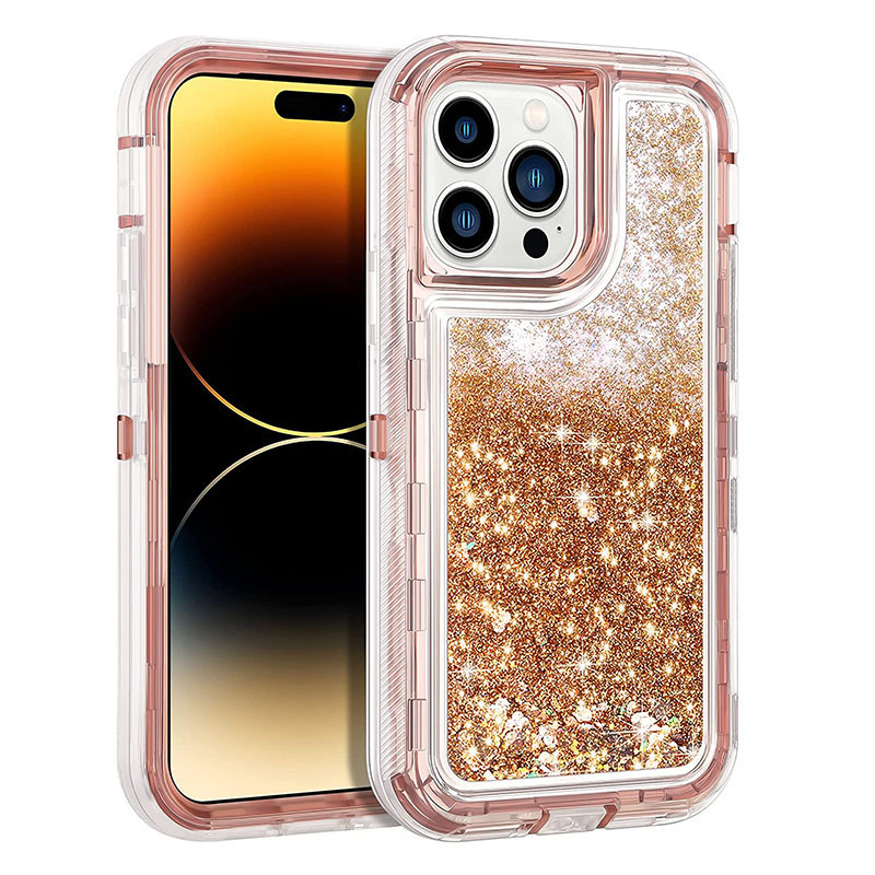 現物はiphone 12 13mini 11 14 pro max携帯ケース流砂三合一耐落下カバーを適用します。|undefined