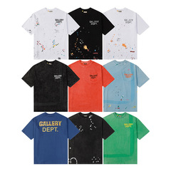 2024新款合集 Gallery Dept. 手繪潑墨口袋字母印花男寬鬆短袖t恤