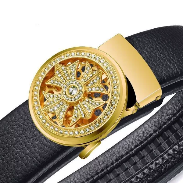 When the round is running [golden buckle + cowhide belt]