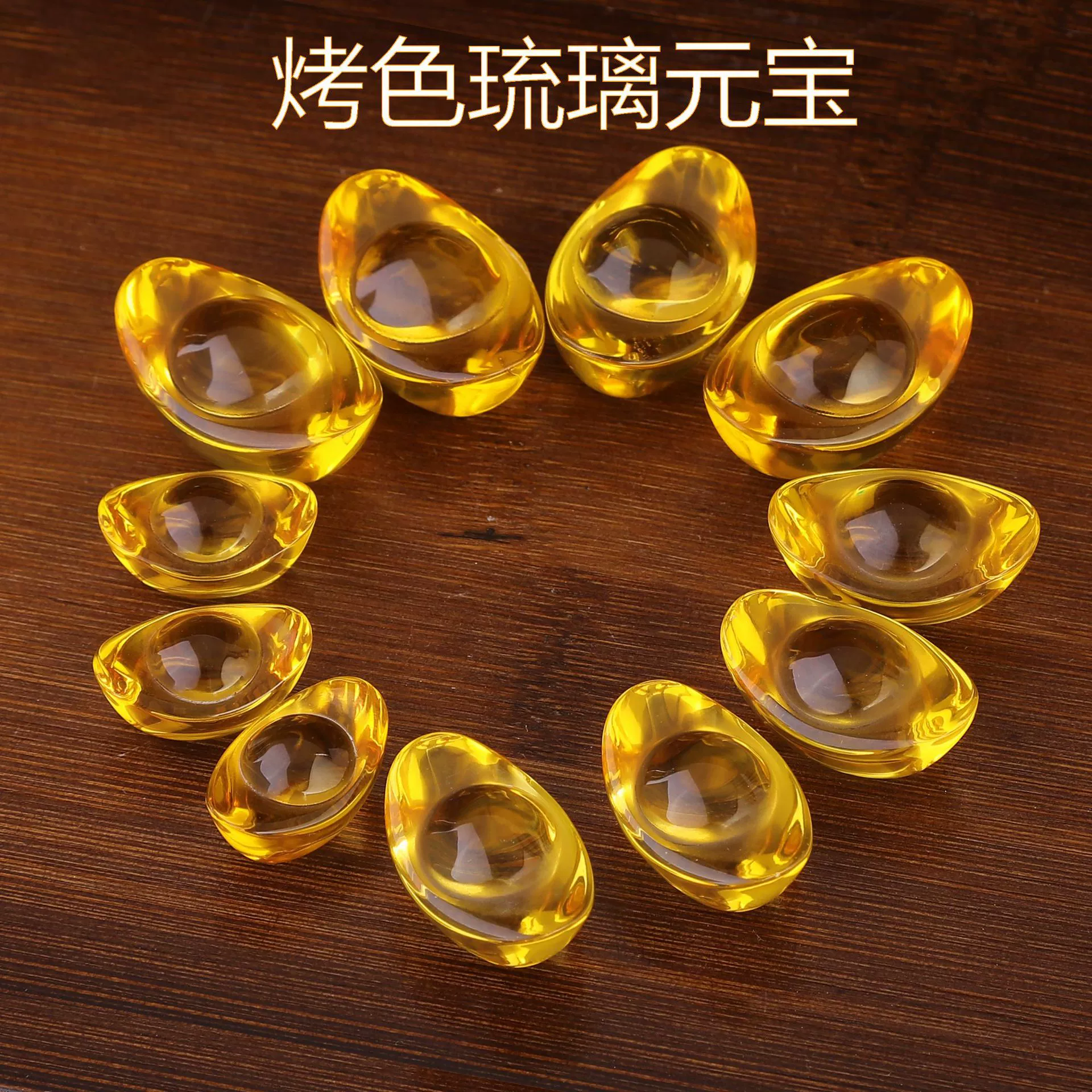 Застекленный золотой слиток Huchrystal слиток рога изобилия аксессуары для дома