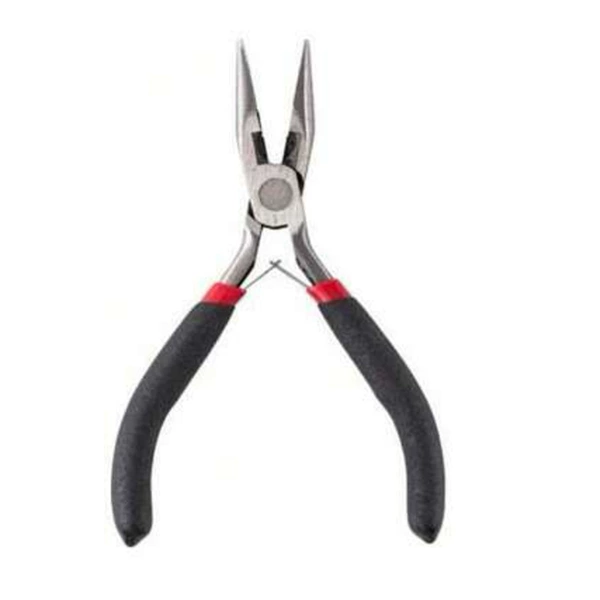 Black and red-flat mouth pliers (point-nosed pliers)