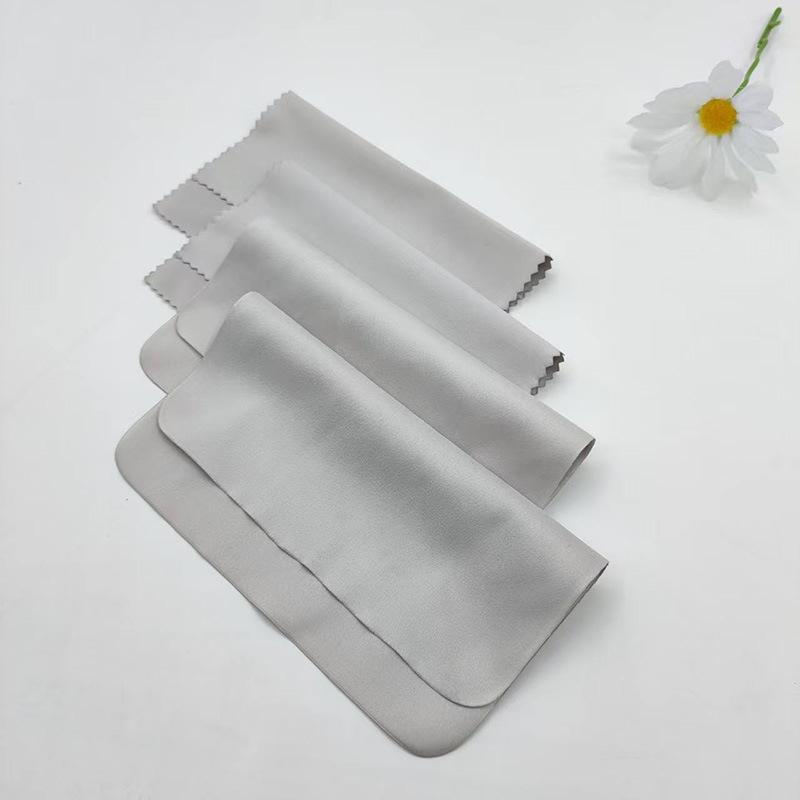 Tela para gafas, bolsa para gafas, aguja gris de alta calidad, una lente de tela limpia, joyería, película para teléfono móvil, toallita, LOGOTIPO image 5