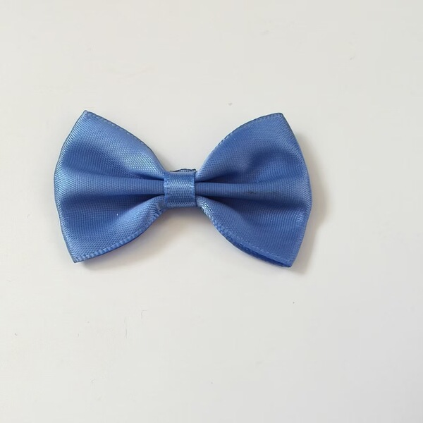 Solid color bow tie with bow