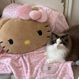 厂家直销黑皮哈喽kitty抱枕沙发椅子靠枕女学生宿舍睡觉靠垫卡通