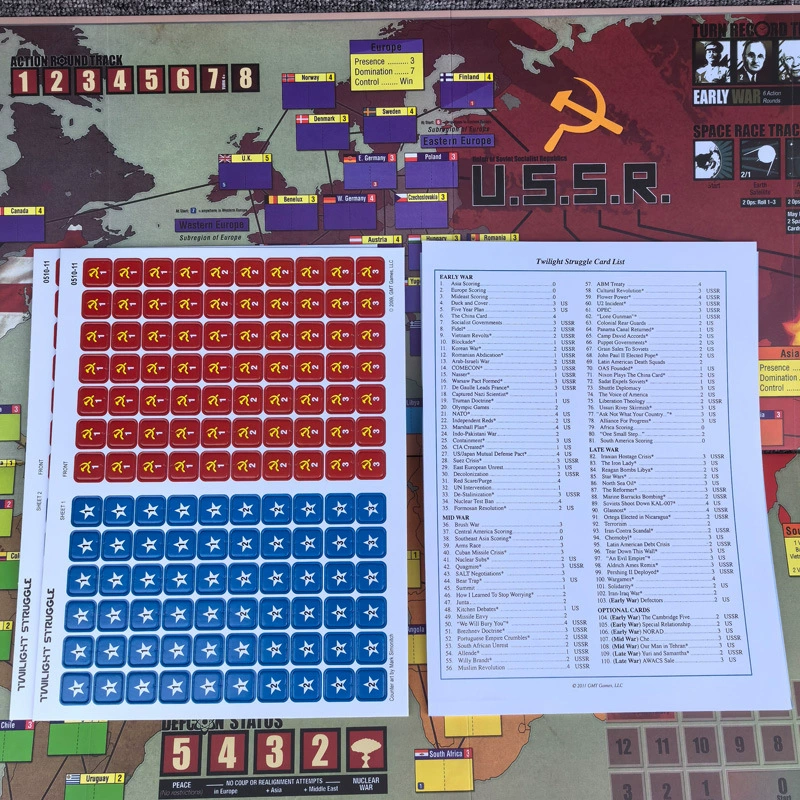 Английская версия Twilight Struggle Twilight City Struggle роскошная версия шахматной настольной игры для вечеринки