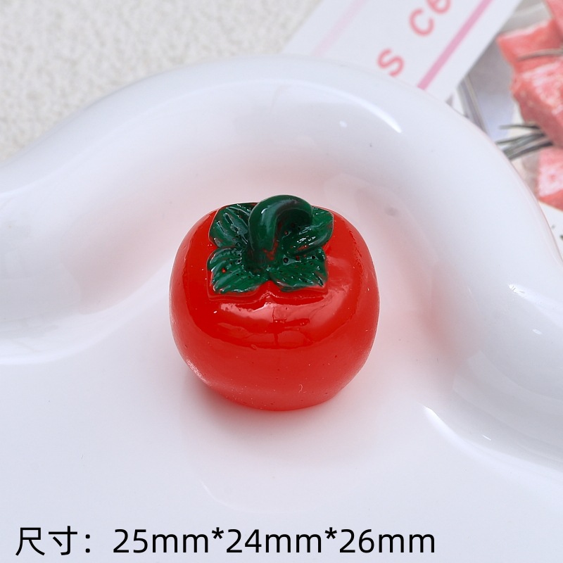 3 차원 시뮬레이션 과일-붉은 감