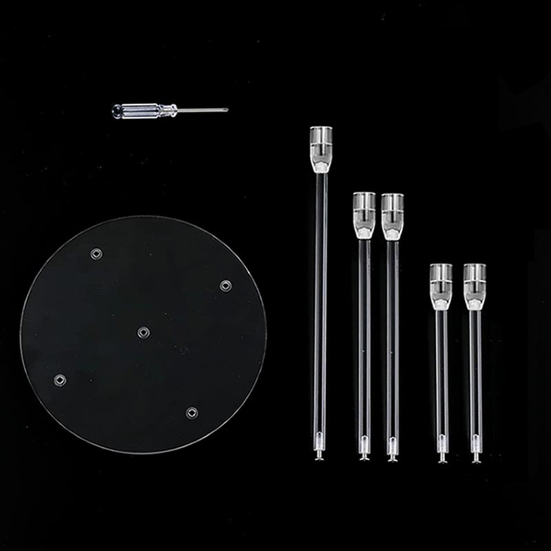 Transfronterizo especial para nuevo acrílico transparente vela electrónica candelabro fiesta de cumpleaños restaurante occidental Decoración de mesa adornos