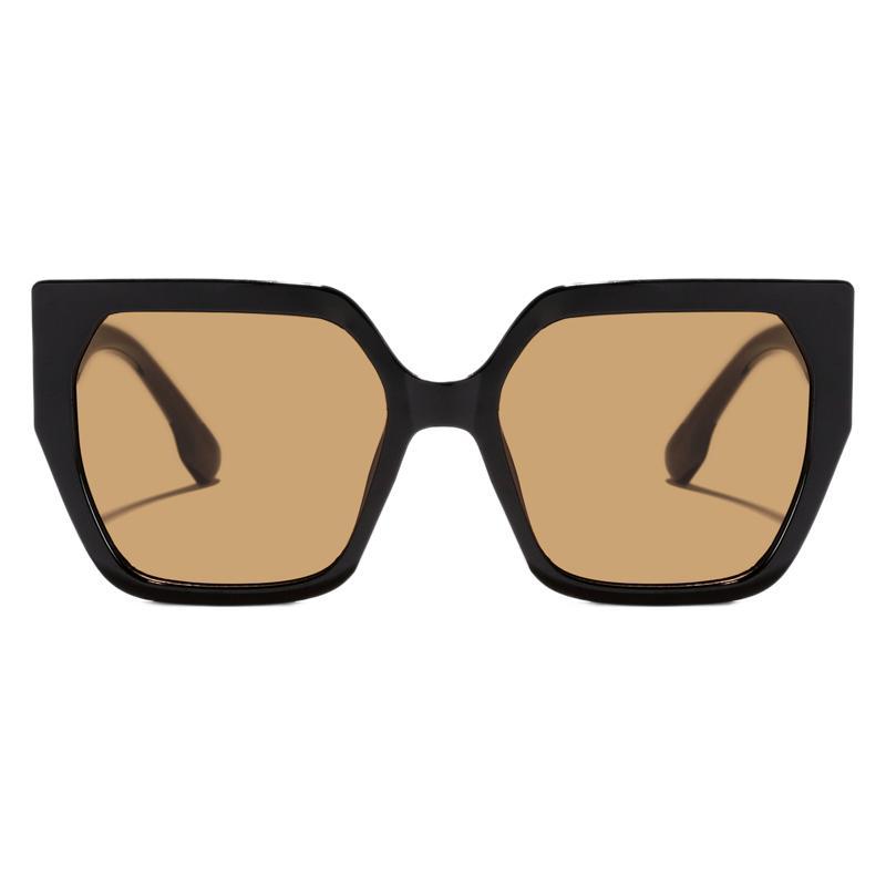 Nuevas gafas de sol caja de gradiente ojos de gato sunglasses gafas de sol marrones europeas y americanas al por mayor uv400 comercio exterior