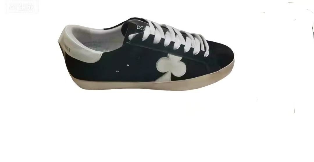 Philippe Model Paris Low Black White Distressed