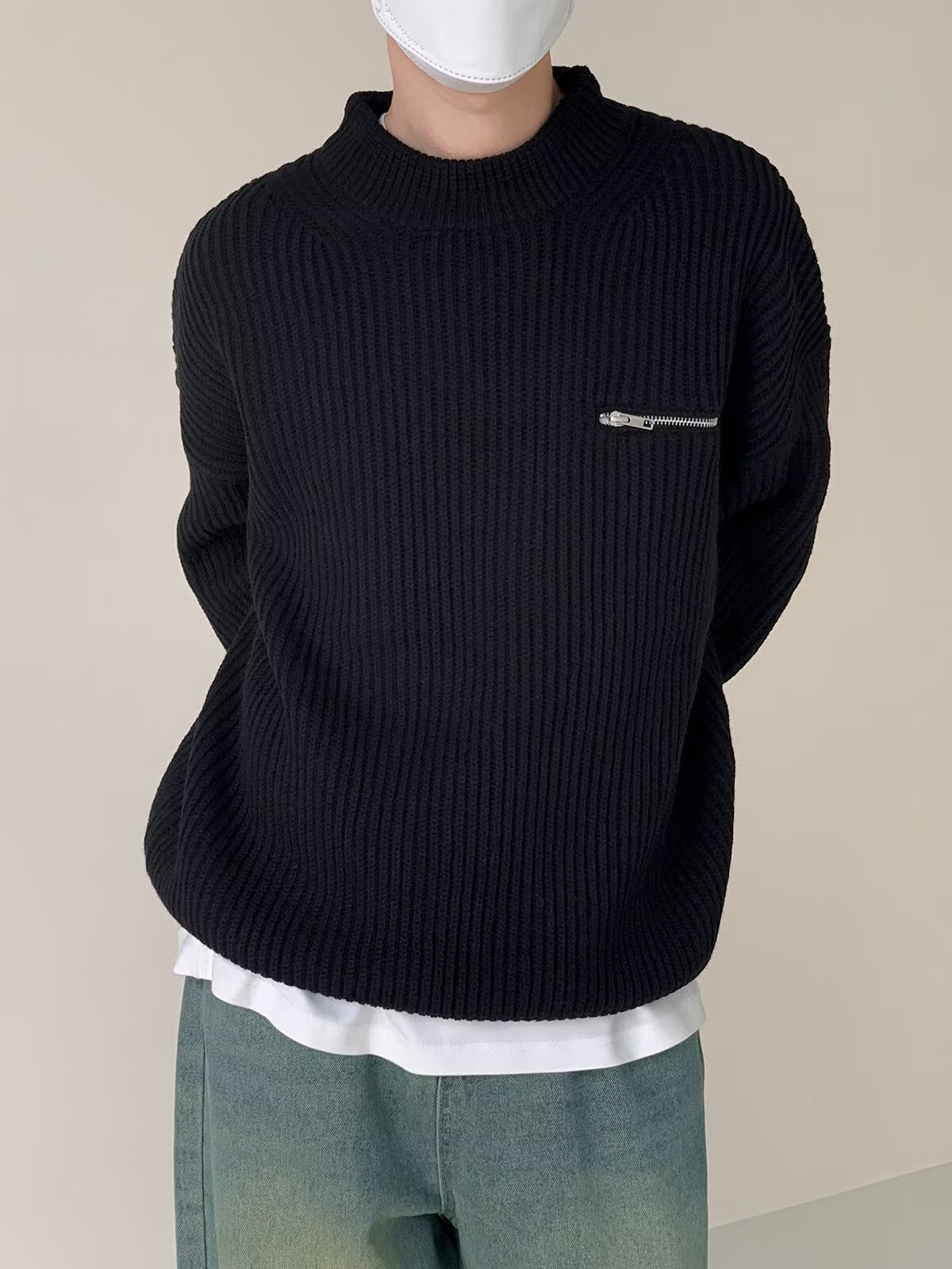 Japanese retro demi-season winter trend sweater