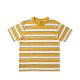 GDDQSDC 50 s Pure Cotton American Style Retro Striped Casual Round Neck T-Shirt vintage Men and Women Short Sleeve Summer