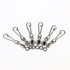 Fishing Tackle Manufacturer Supply American Style Swivel Hook Pin Fishing Tackle Stainless Steel Connector American 8 Ring