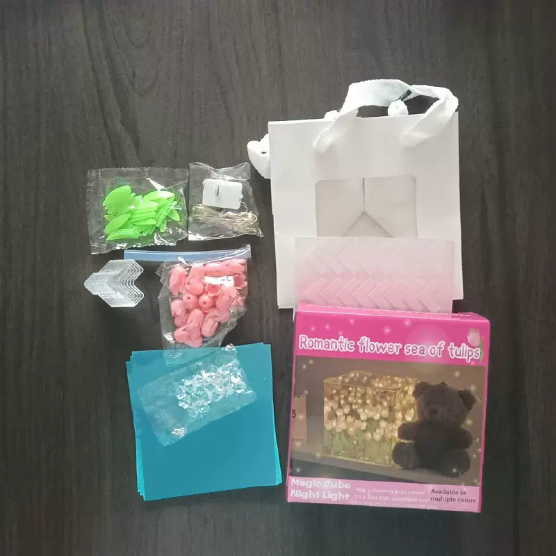 郁金香小夜灯手工diy礼物材料生日送女朋友女生520伴手礼花海魔方
