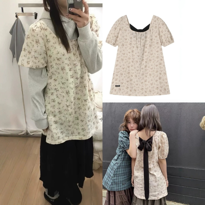 Now Available: Korean Designer Colo*Ynth Floral Tie-Up Dress, Korean-Style Women's Clothing, Square-Neck Puff-Sleeve Babydoll Shirt Now Available: Korean Designer Colo*Ynth Floral Tie-Up Dress, Korean-Style Women's Clothing, Square-Neck Puff-Sleeve Babydoll Shirt