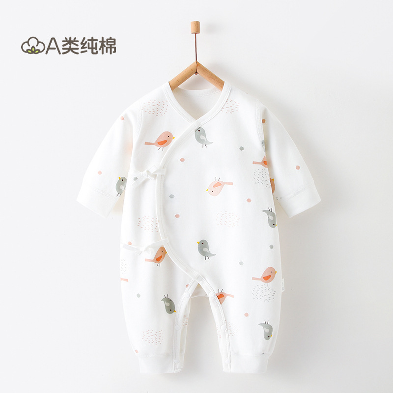 Ropa de bebé de algodón de clase A Ropa de bebé Anyang Ropa para niños Traje de rastreo Meneses pequeños Traje de otoño para bebés y niños pequeños Traje de una pieza