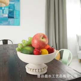 跨境客厅摆件水果托盘手工木质木制品木质碗水果零食收纳碗