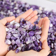 天然水晶砂利研磨原石消磁パウダークリスタルアメジスト DIY ジュエリー装飾石大粒子卸売