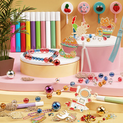 Children's no-bake glue painting handmade diy coloring ornaments hanging Lunberg crystal painting girls toys wholesale