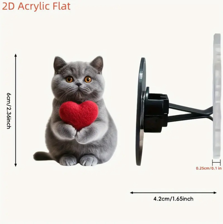 Comercio exterior transfronterizo suéter gatito productos acabados ventilador clips decoración de automóviles perfume adorable acrílico decoración impermeable image 84