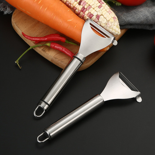 304 Stainless Steel Y-Shaped Vegetable Peeler Home Multi-functional Fruit and Vegetable Gourd Potato Peeler Kitchen Peeler