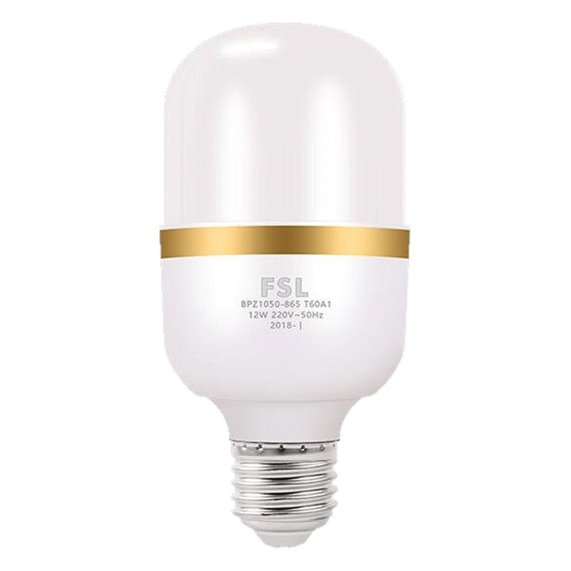 Bombilla LED FSL Foshan Lighting de alta potencia, cilíndrica, de alto brillo, de bajo consumo, tipo A, con casquillo E27 para montaje en superficie.
