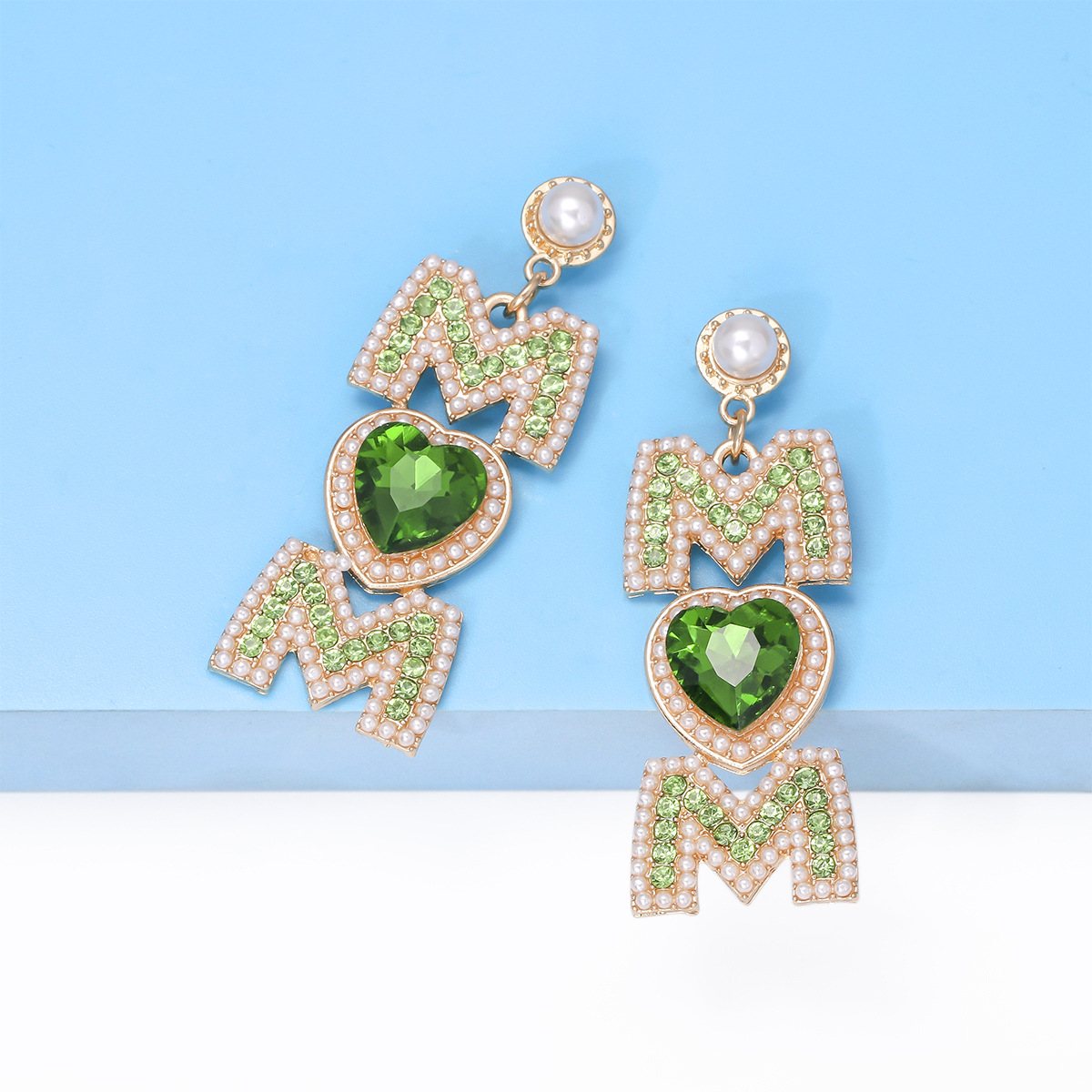 1 Pair Sweet Letter Alloy Drop Earrings display picture 6