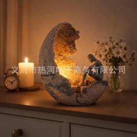 跨境 虚空女神雕塑 虚无主义启发的艺术 抽象形象 内心空虚装饰