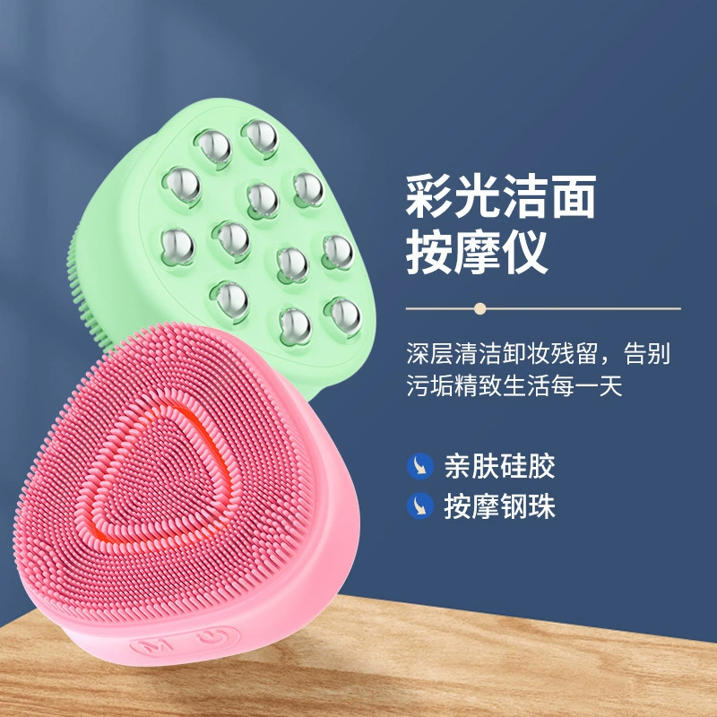 Silicone cleansing milk from black spots, massager for face washing, (Cross-border trading)
