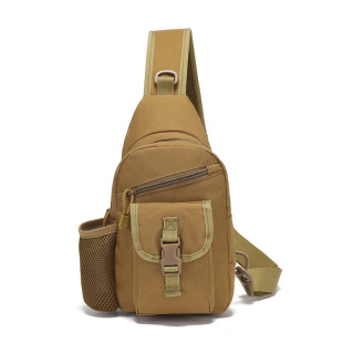 New Outdoor Sports Chest Bag Military Fan Bag Camping Style Camping Style Mountaineering Hiking Bag Camouflage Small Chest Bag Cross-Border