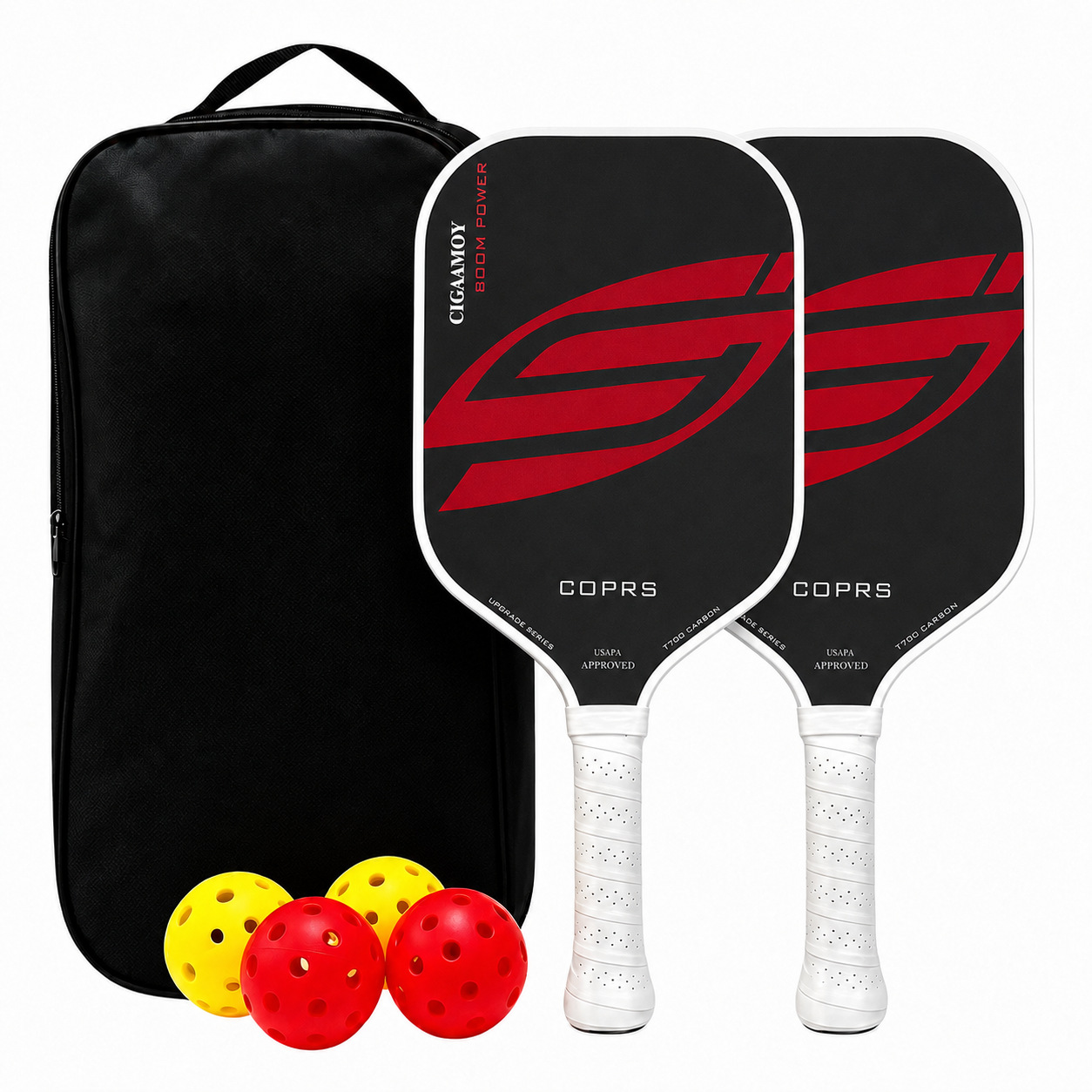 Pickleball racket carbon fiber t700 paddle racket pickleball cross-border new model textured matte pickleball complete set