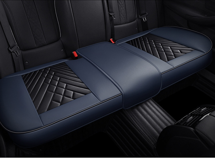Cross-border delivery Napa leather car cushion four seasons universal breathable seat cushion non-slip three-piece set single seat fully surrounded