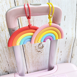 Amazon Wenchuang Gift Luggage Listing Rainbow Luggage Shipping logo Spot Luggage logo Printable