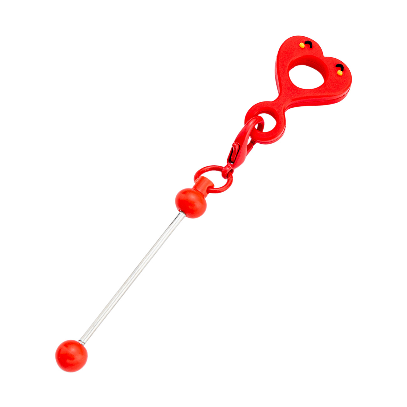 Nuevo diy sonriente cuentas de silicona taza de agua colgante de paja adecuado para 8 - 10mm colgante de silicona al por mayor