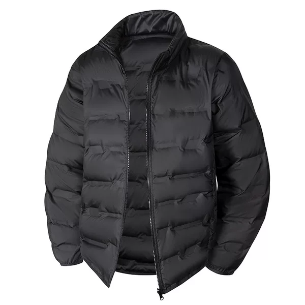 Factory direct sale of winter black lightweight down jacket, lightweight, windproof, versatile men's stand-up collar short warm coat