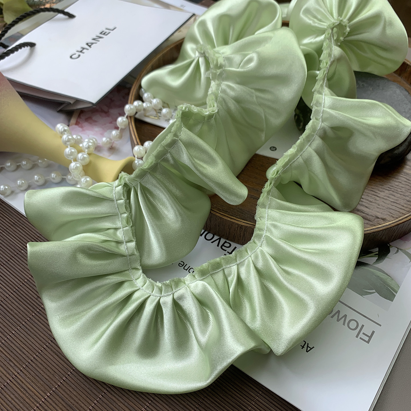 高档白色蕾丝花边辅料丝带手工diy谷美吧唧托痛包