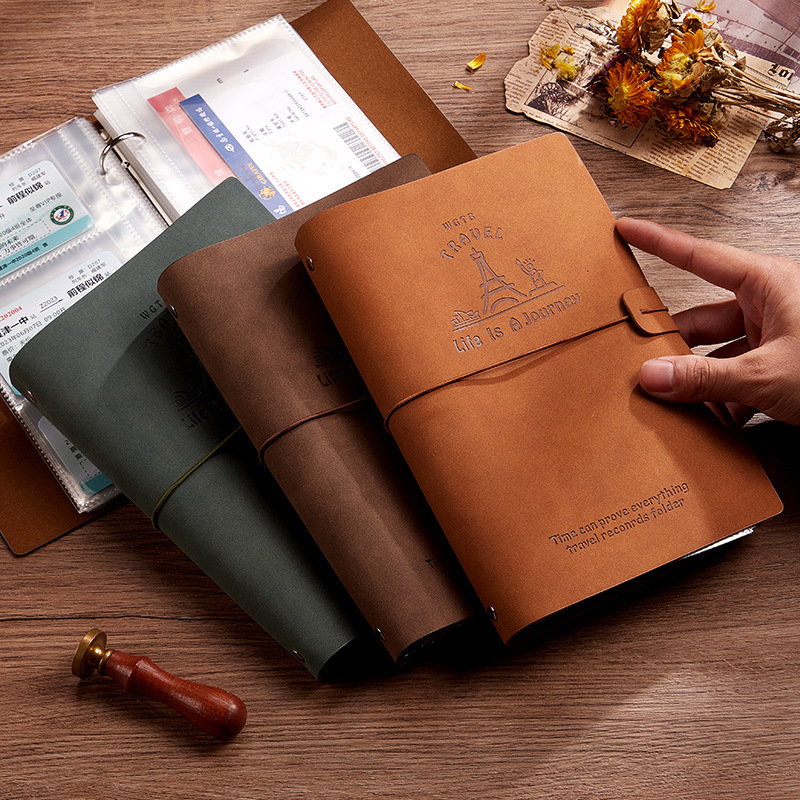 Concert ticket storage book ticket root collection book loose-leaf folder movie train ticket Polaroid travel souvenir book