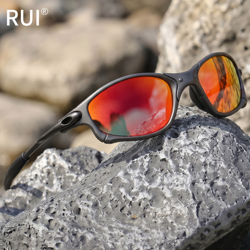 European and American style metal oval cycling sunglasses, men's personalized trendy windproof sports outdoor sunglasses, women's UV protection sunglasses European and American style metal oval cycling sunglasses, men's personalized trendy windproof sports outdoor sunglasses, women's UV protection sunglasses
