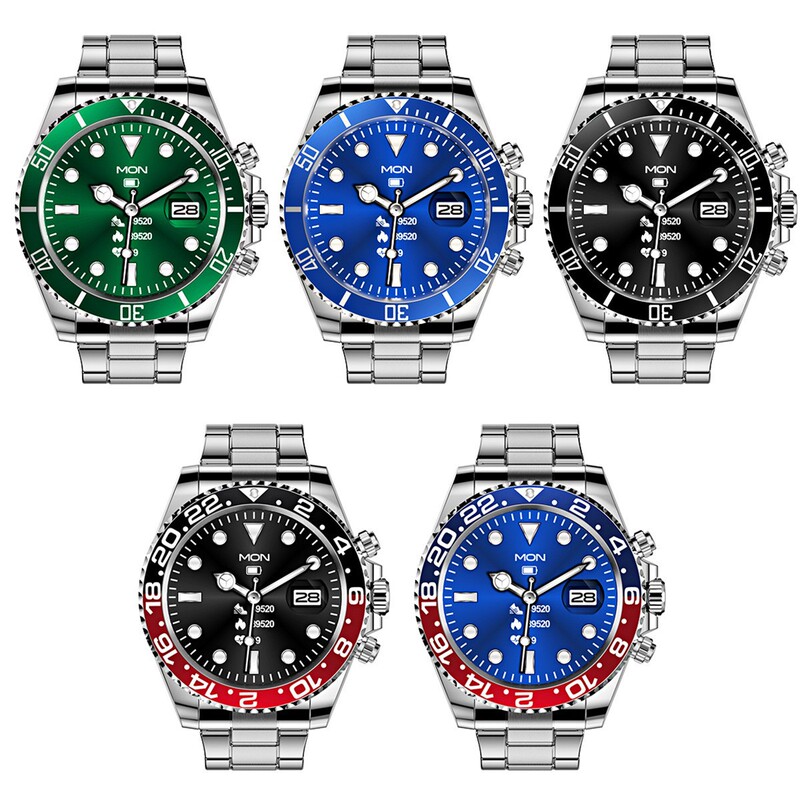 Cross-Border Direct Supply Aw12 Smart Watch Rotating Bezel Bluetooth Call Heart Rate Blood Pressure Detection Men's Leisure