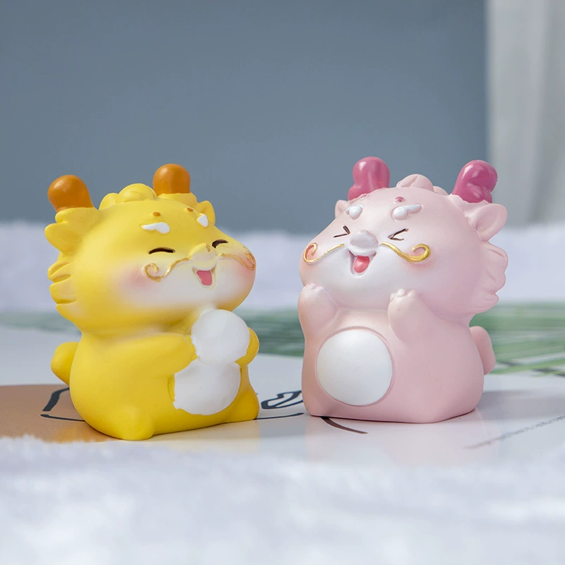 Genuine cartoon happy creative table mascot for office, decorations